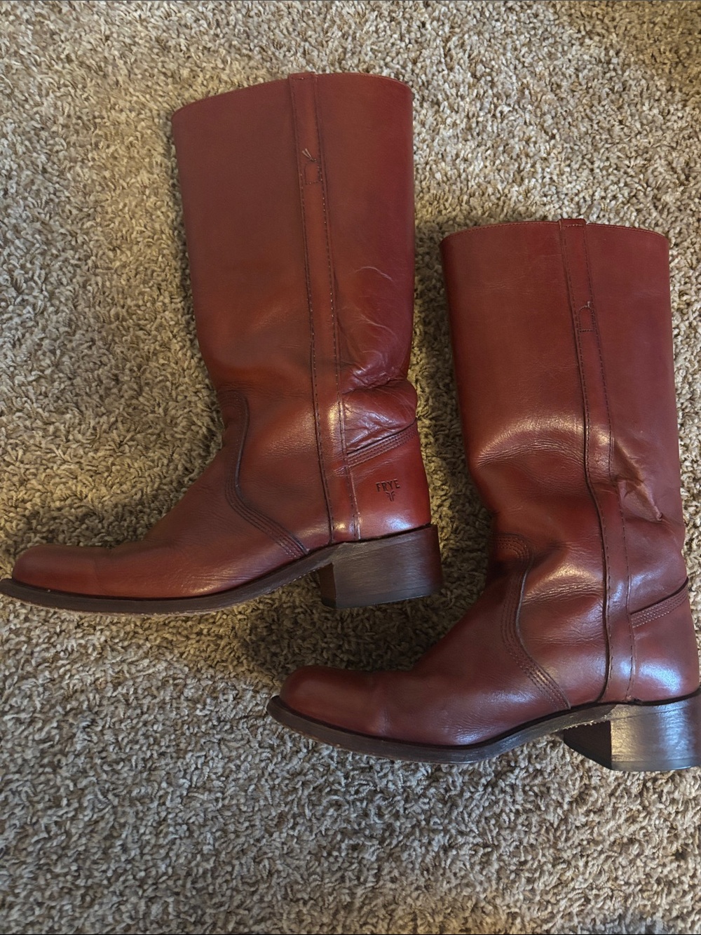 Vintage Men’s Frye Campus Leather Pull-On Western Boots